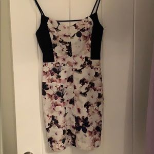 Black Halo cocktail floral dress